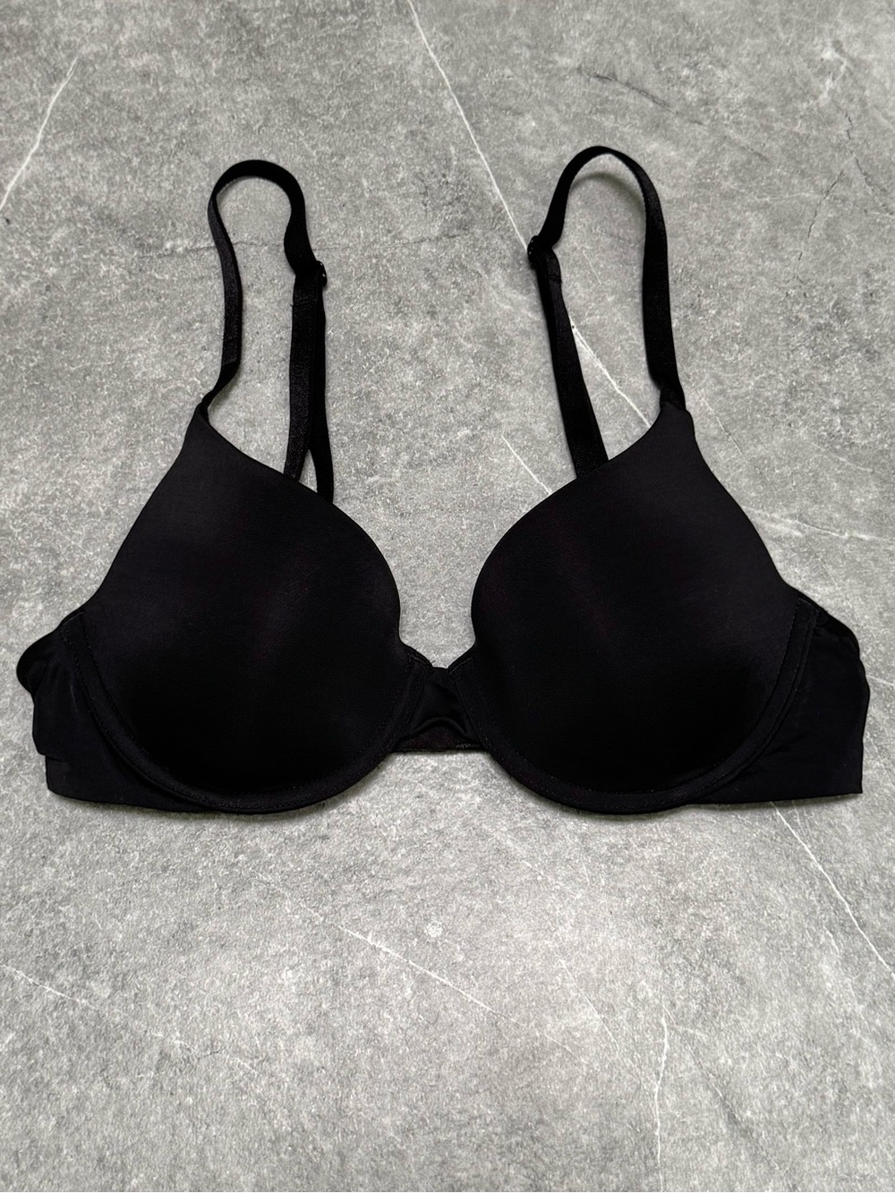 Victoria's Secret Black T-Shirt Lightly Lined Demi Bra